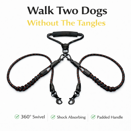 Never Tangle Dual Dog Leash