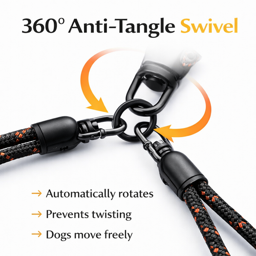 Never Tangle Dual Dog Leash